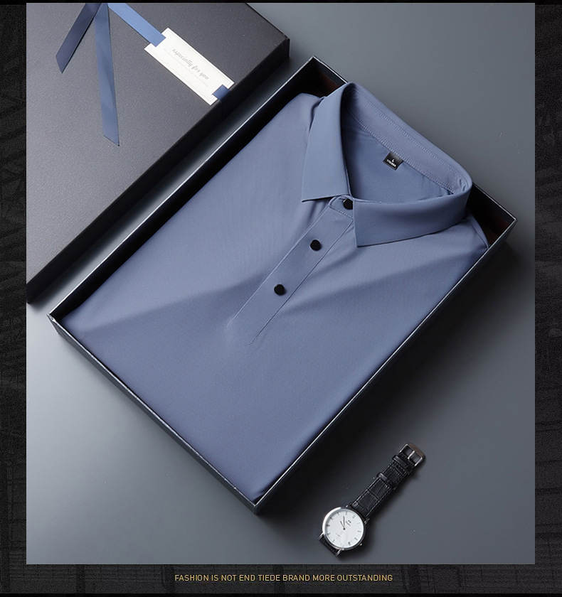 速干冰丝短袖T恤印字logo夏季工装工作服刺绣男女半袖polo衫工衣详情23