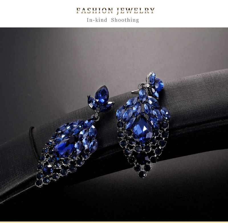 新款欧美气质镂空水晶流苏耳环  时尚新娘婚礼宴会耳饰  厂家供货详情5