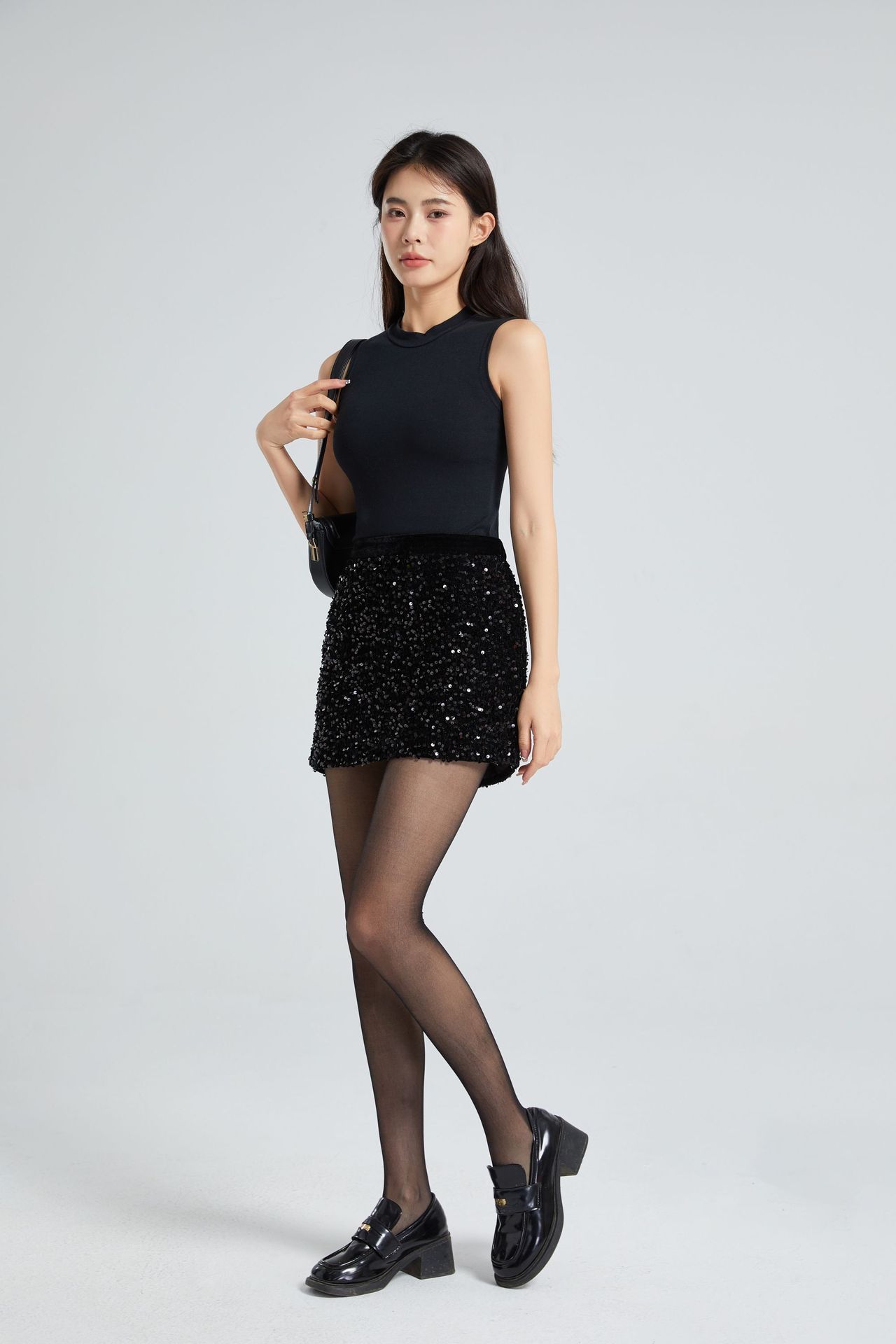 Velvet free-cut silk stockings, anti-snagging silk, thin, durable and sexy tights for spring and summer, black silk stockings for women pic 22