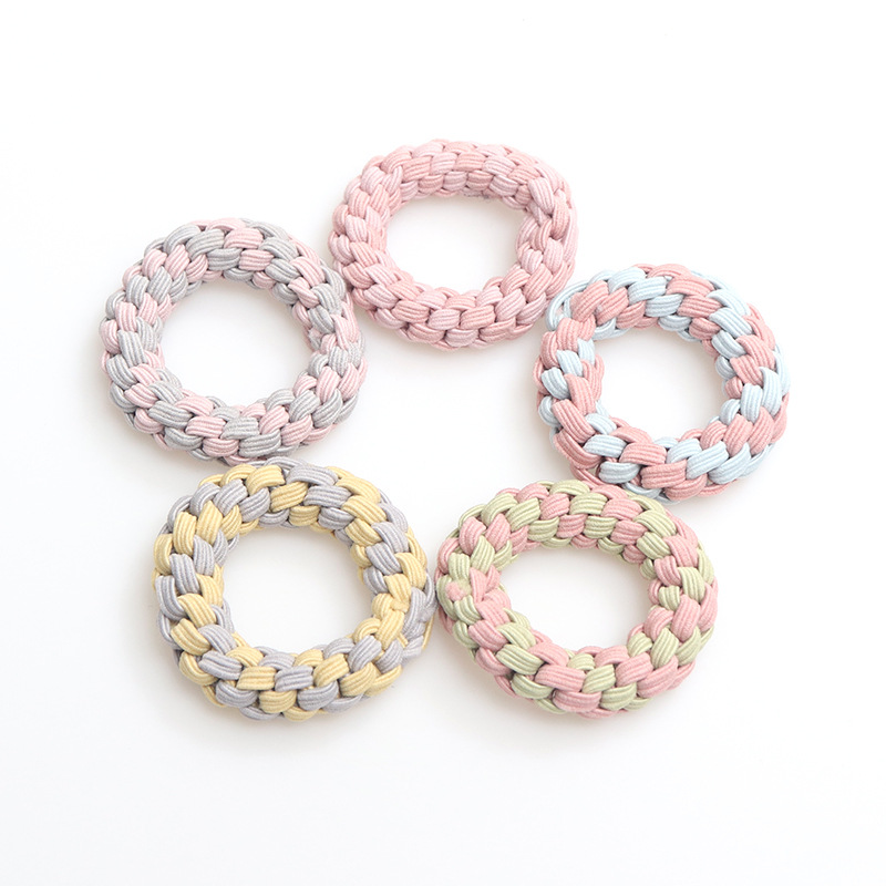 The basic thickened hair tie is simple and versatile for women. The hand-woven high-elasticity hair tie is strong and durable with leather bands pic 6