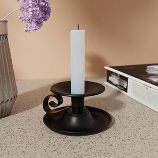 European-style simple vertical glass candlesticks in stock, romantic dining table, candlestick base, creative home decoration, home use pic 5