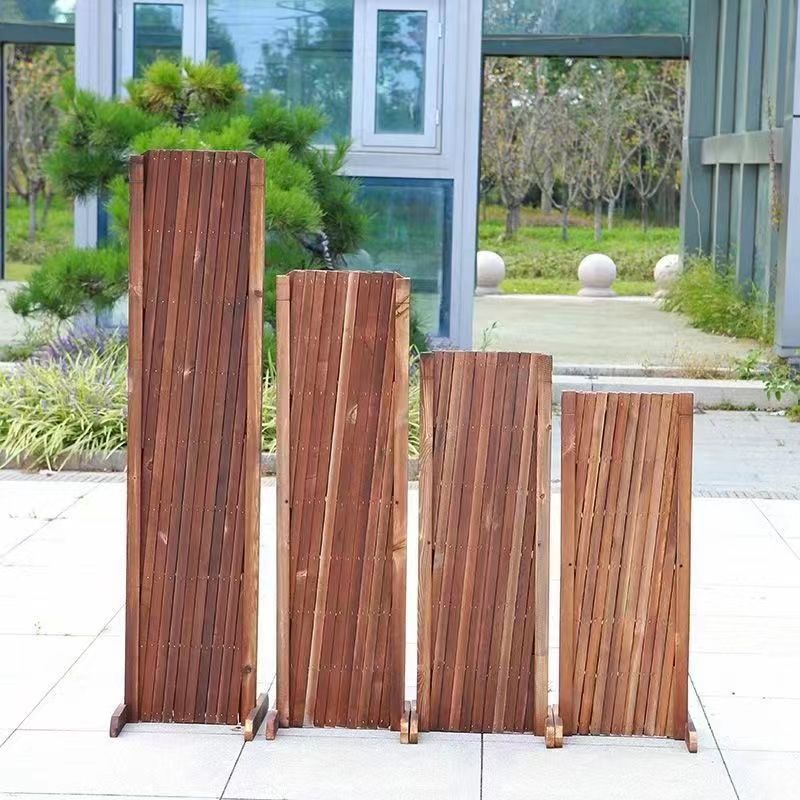 简易防腐伸缩栅栏隔断爬藤花架阳台种花餐厅围栏可移动栅栏网格篱详情17