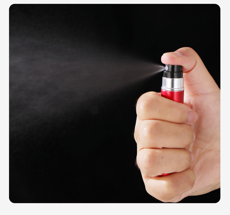 5ml aluminum shell mini perfume bottle, plastic inner liner hydrating spray bottle, portable multi-color dispensed cosmetic bottle pic 24