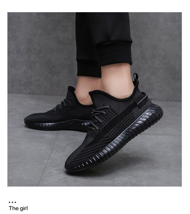 夏季透气2024新款春季男鞋飞织运动休闲网鞋网面跑步男士椰子潮鞋详情24