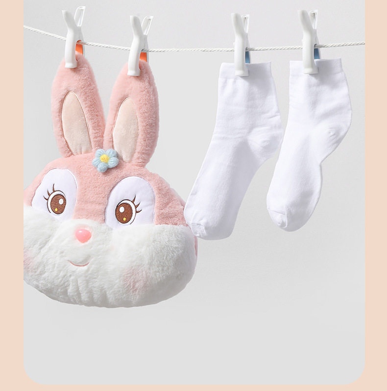 Wholesale cartoon rabbit quilt drying clips, multi-functional clothes drying clips, balcony windproof clips, cute rabbit ear quilt drying clips pic 12