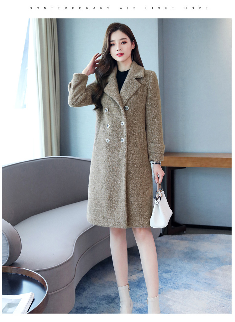 呢子大衣女中长款2020秋冬季新款仿水貂绒加厚显瘦毛呢外套详情17