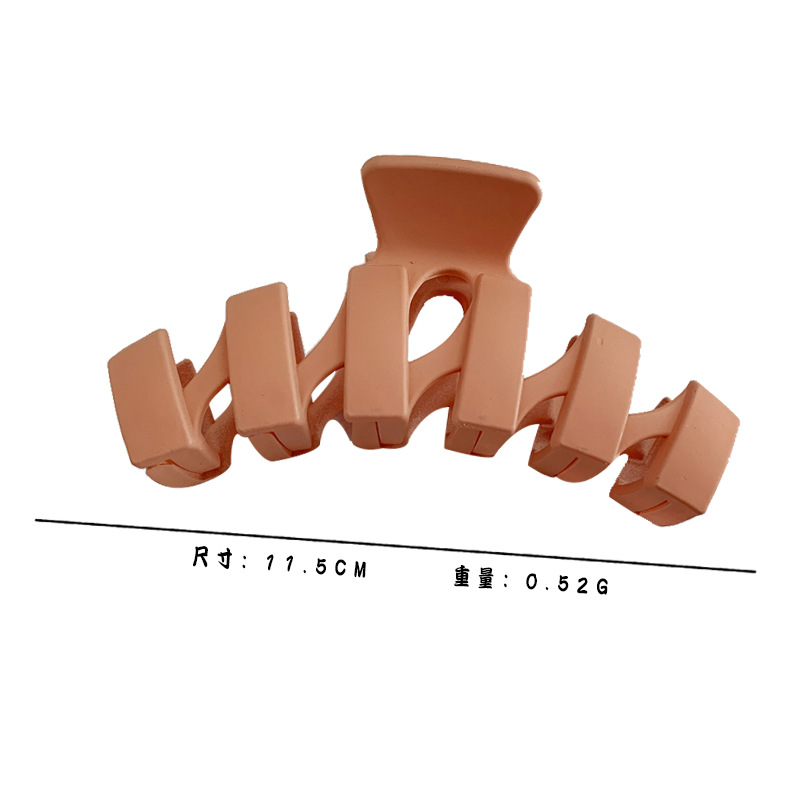 复古亚克力发夹盘发抓夹大号简约磨砂发卡女韩版后脑勺鲨鱼夹发抓详情30