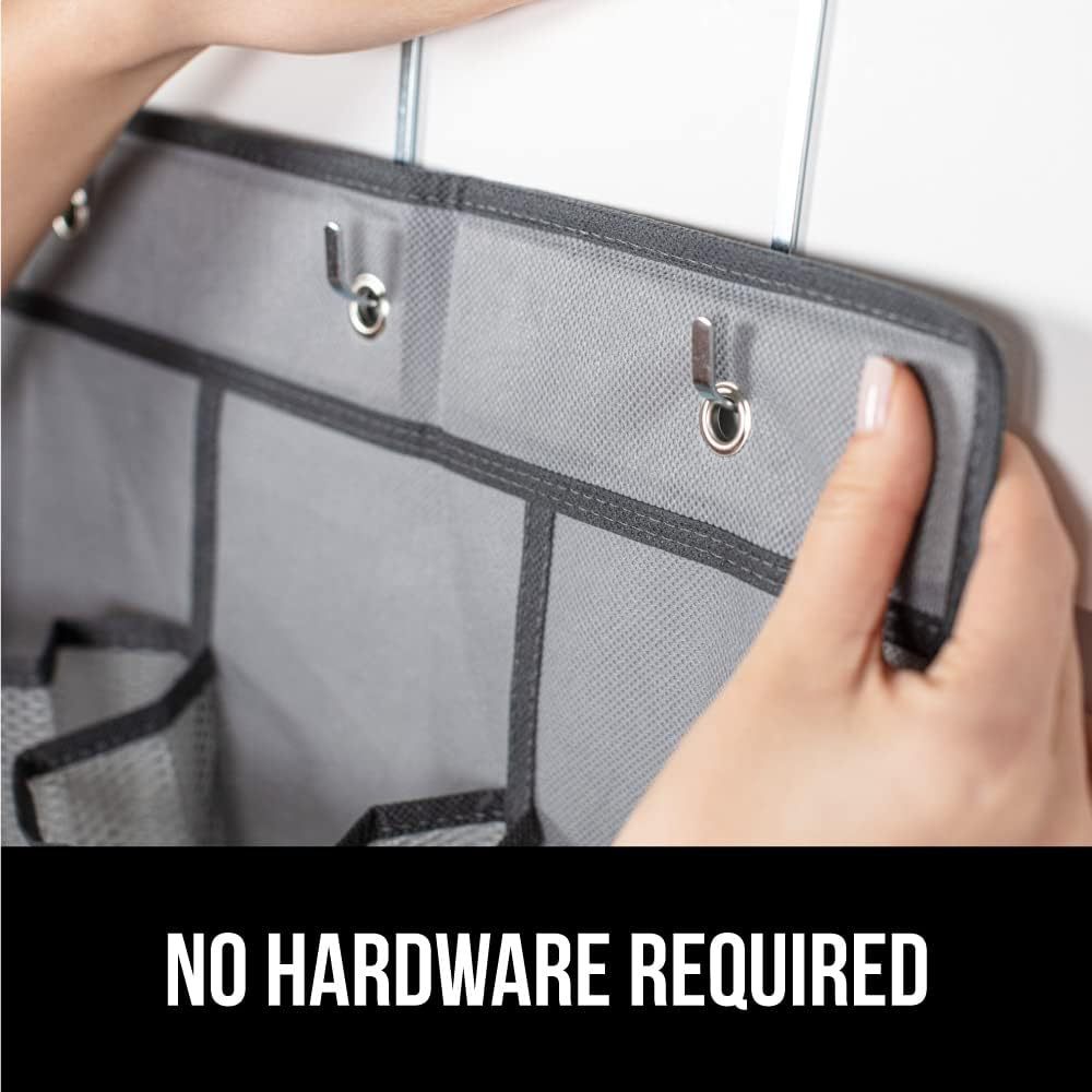 跨境热卖24格门后挂袋储物袋收纳袋鞋子收纳袋多层网格收纳挂袋详情11