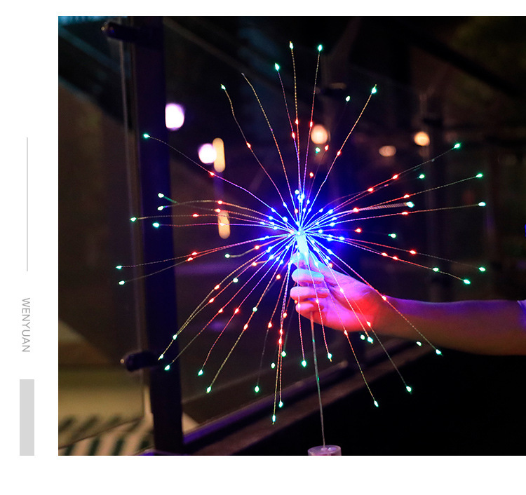 跨境烟花灯小彩灯装饰灯满天星别墅花园布置庭院氛围灯户外灯串详情11