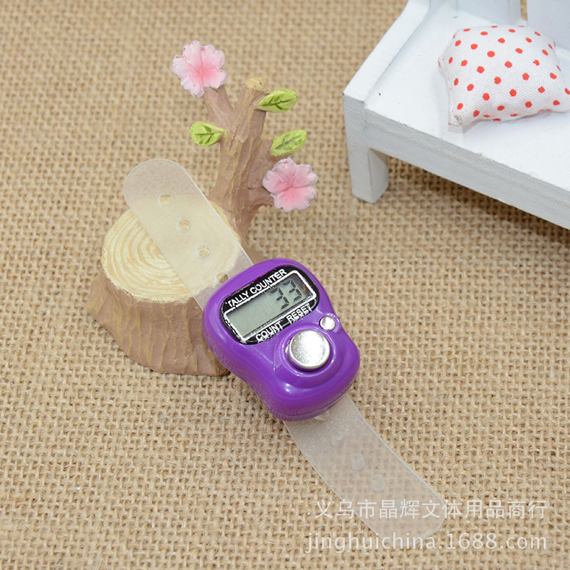 Factory direct sales of mixed-color mini finger electronic counter ring counter 1011 pic 4