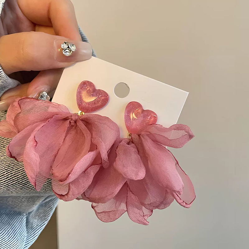 Exquisite zircon dandelion flower stud earrings with a light luxury and high-end feel, Korean exquisite earrings, retro light luxury earrings for women pic 5