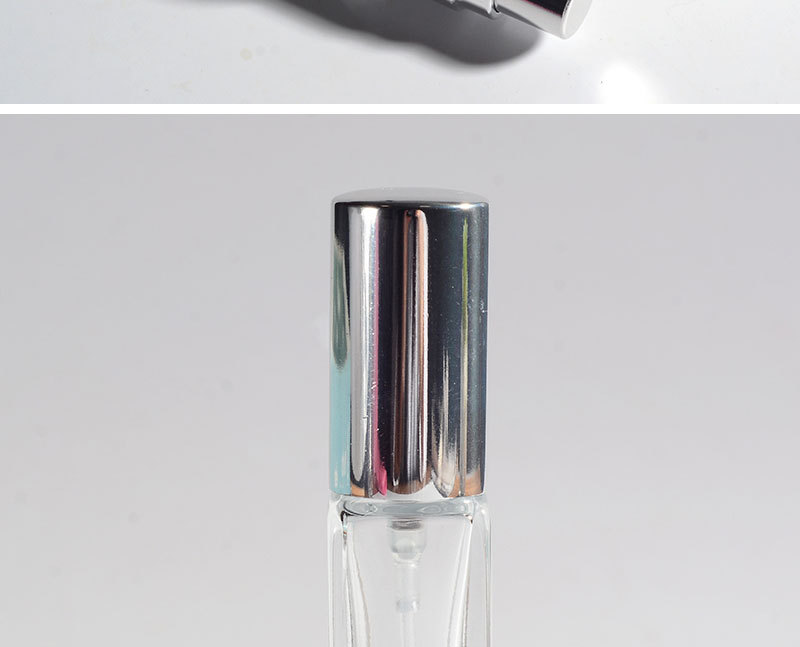 In-stock glass perfume bottle, 10ml thick-bottomed press fine spray bottle, portable cosmetics, travel porter bottle, roll-on bottle pic 9