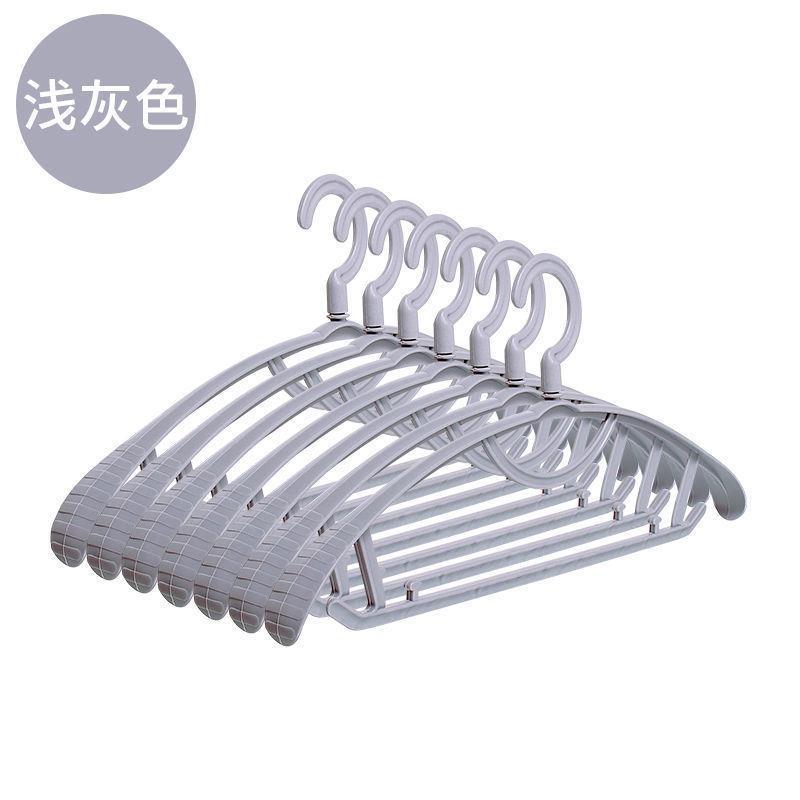 Factory direct sales of thickened plastic clothes hangers, wide-shoulder thickened anti-slip clothes racks, multi-functional traceless clothing and pants racks wholesale pic 15