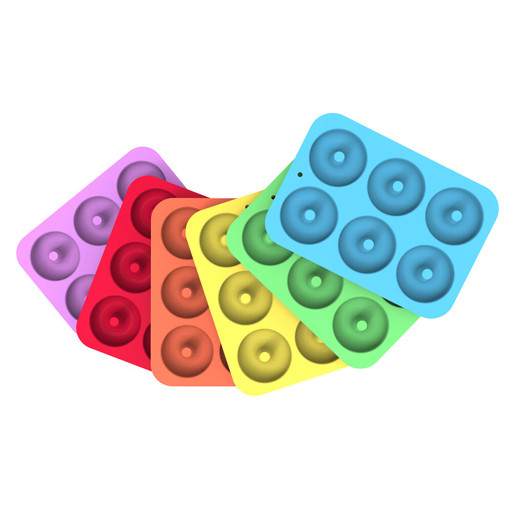 Ningbo Bochuang Factory offers oven baking tools, silicone cake molds, 8-piece, 4-piece and 6-piece doughnut molds in stock pic 50