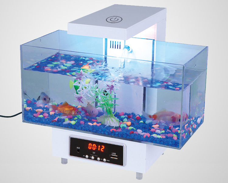 Baojie Aquarium offers wholesale of large, medium and small-sized round transparent glass fish tanks for fish and grass care decorations pic 8