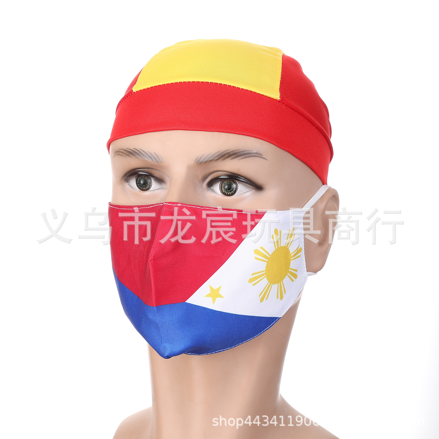 跨境亚马逊透气布口罩棉质时尚成人防尘水洗防晒旗帜口罩挂耳批发详情17