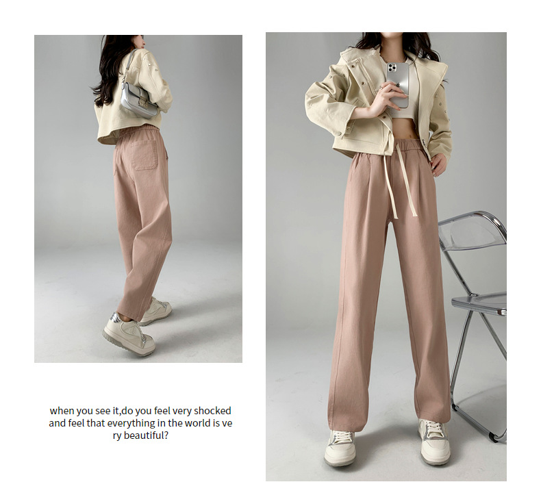 梨形身材遮肉神裤秋冬女新纯棉牛仔哈伦休闲女裤子详情19