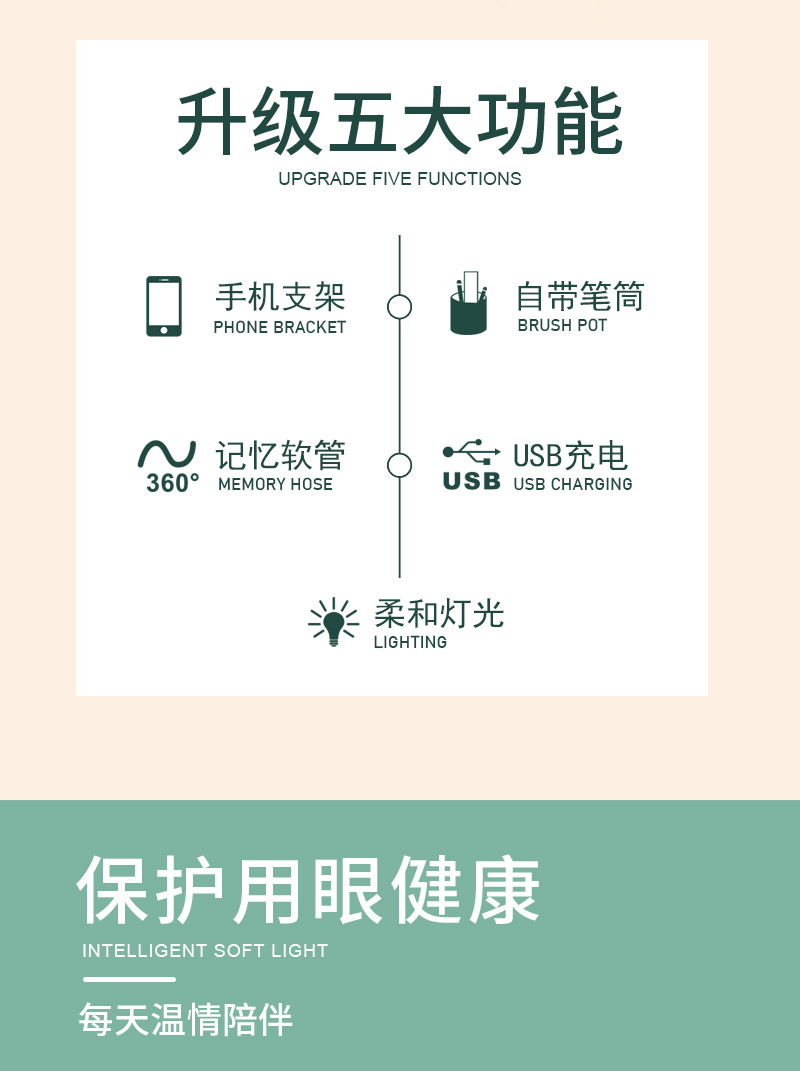 2021新奇特创意汽车老爷车笔筒LED台灯USB充电小夜灯儿童学生礼品详情2