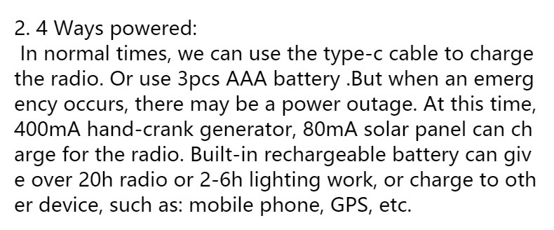欧洲应急户外DAB收音机太阳能手摇充电高亮手电筒小夜灯警示灯SOS详情5