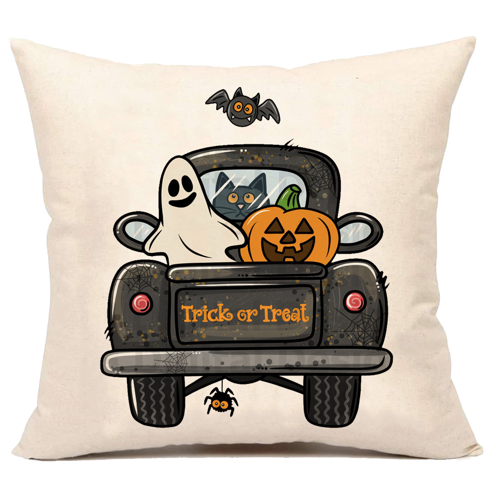 Wholesale of Halloween linen pillowcases with linen patterns pic 6