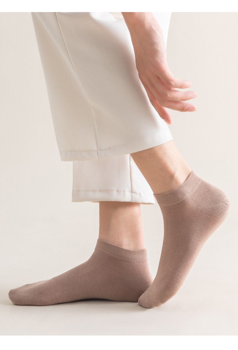 Xinchi calcetines de algodón de verano color sólido calcetines de estilo fino top bajo 100% algodón al por mayor transpirable sudor de algodón calcetines de barco para hombres pic 8