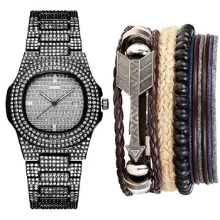 A06976-1发光手表独角兽夜光硅胶电子手表加手链2pcs/set 有盒子详情5