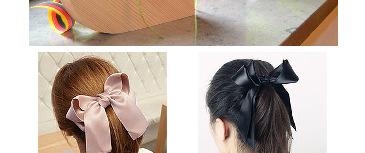 Pearl swallowtail bow wedding candy box packaging bow, professional hand-knitted woven ribbon bow headwear pic 6