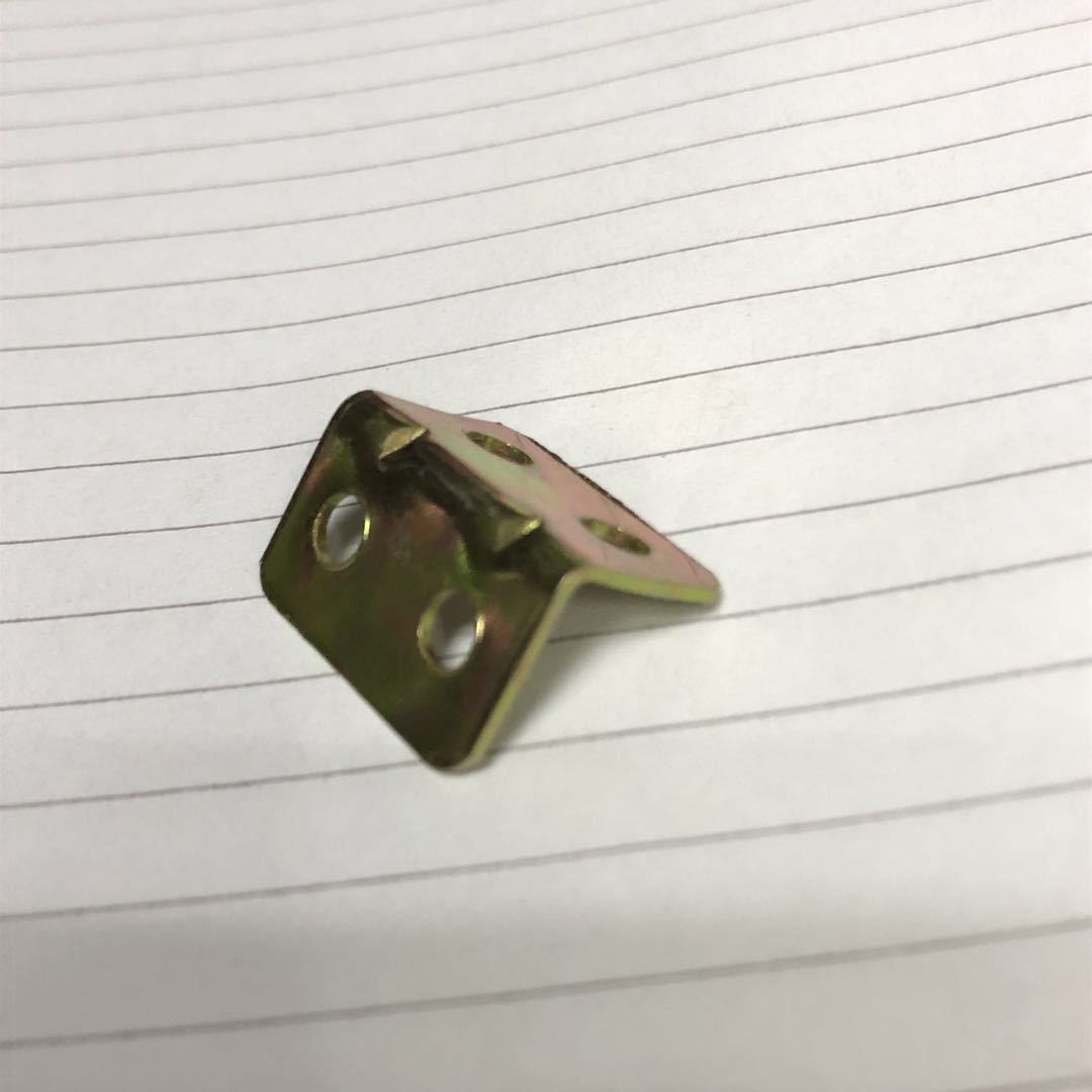 Produce iron Angle codes, L-shaped straight Angle codes, four-hole Angle codes, Angle code connection parts, layer boards, drag furniture hardware pic 7