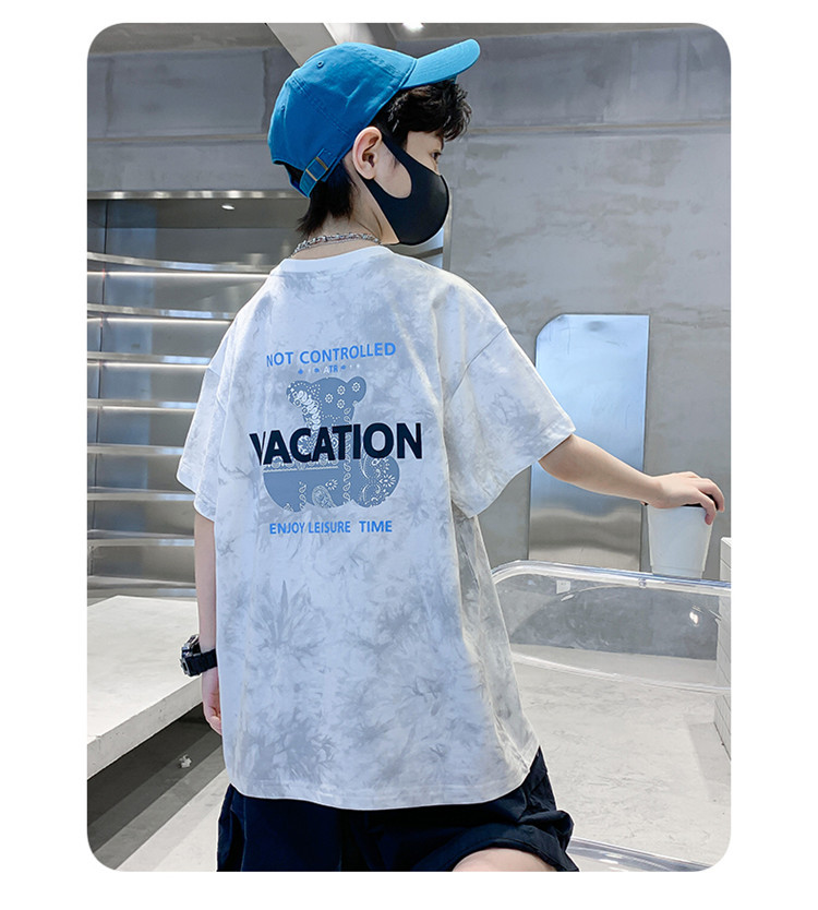 男童短袖t恤夏装2024新款男孩夏季半袖体恤上衣服大童痞帅儿童装详情13