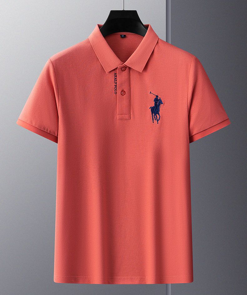 2024年时尚都市夏季短袖男士t恤基础大众型薄款翻领polo衫详情19