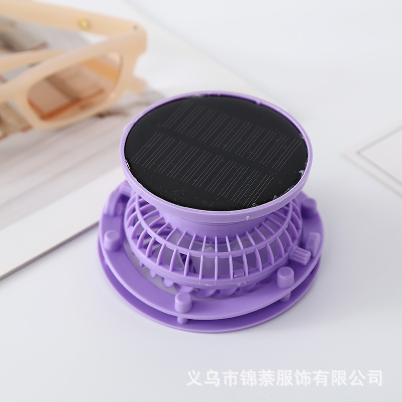 新款太阳能风扇帽180-360°旋转可拆卸风扇配件USB充电小风扇批发详情15