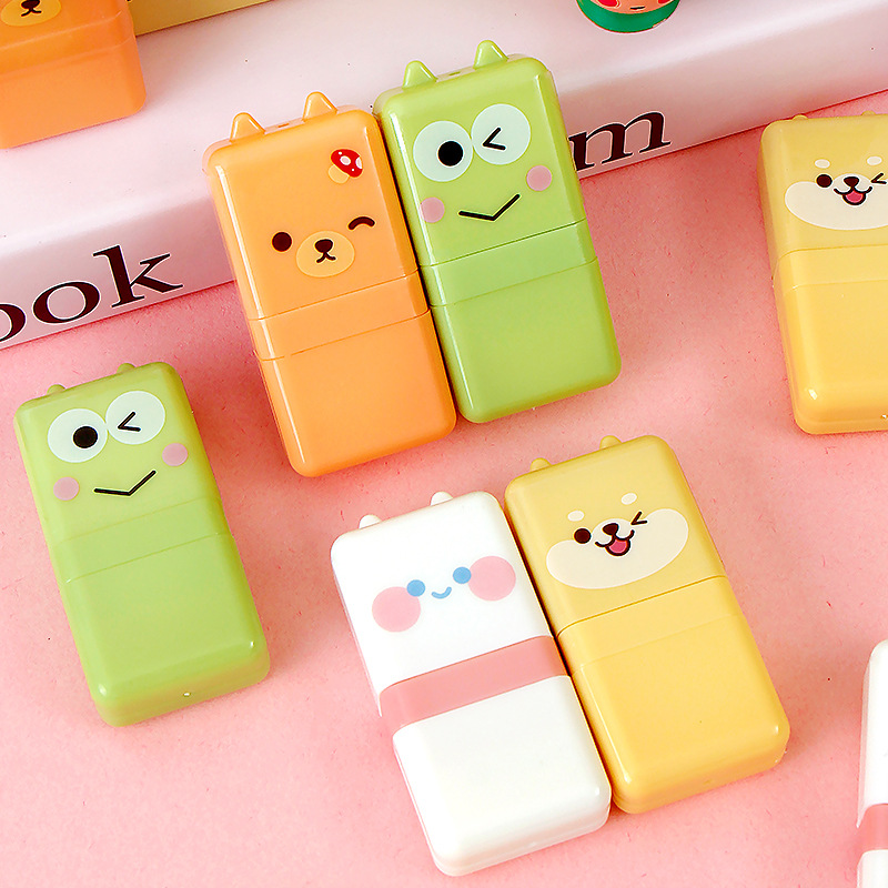 Cartoon animal roller eraser for primary school students, like a leather eraser, leaves no marks, erasers clean and free of debris pic 6