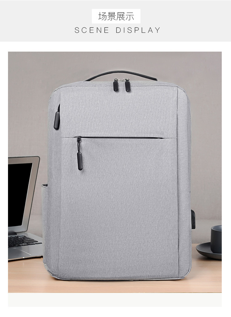 Backpack wholesale: Male high school computer bags, female sports canvas business backpacks, middle school shoulder backpacks pic 15