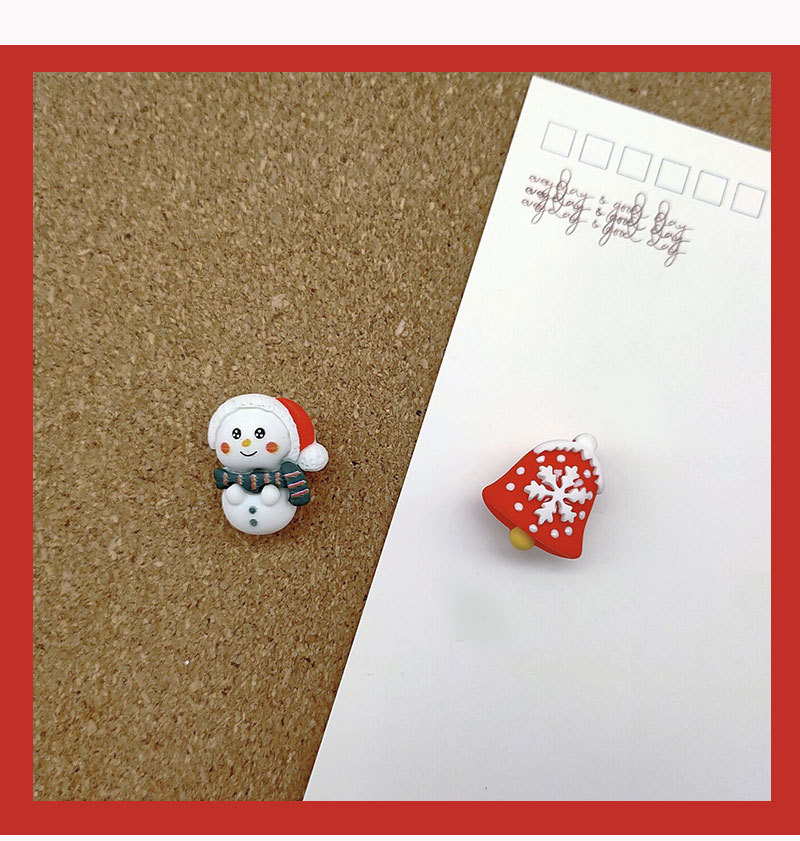 Creative Santa Claus cork nails, ins cute cartoon reindeer picture nails, decorative photo wall nails, message board nails pic 5