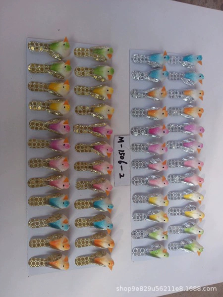 仿真小动物模型可爱小鸟麻雀玩具微景观静态场景摆件迷你详情12