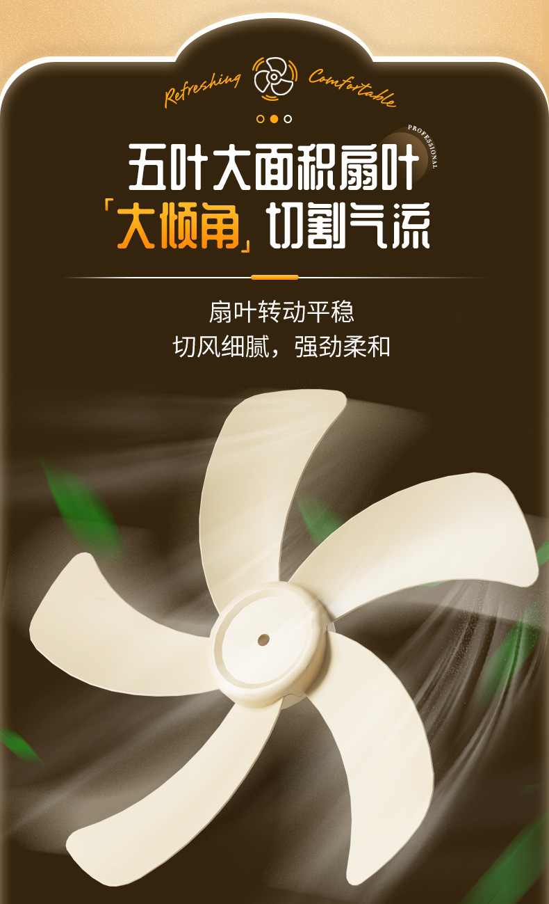 厂家现货16寸电风扇家用落地扇摇头遥控款低音宿舍立式电风扇代发详情9
