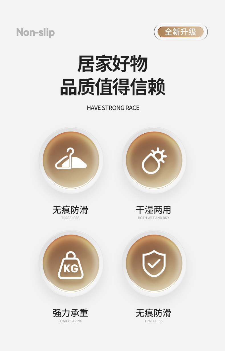 衣架加粗款 家用衣架批发无痕防滑晾晒不锈钢浸塑衣架挂衣服架子详情2