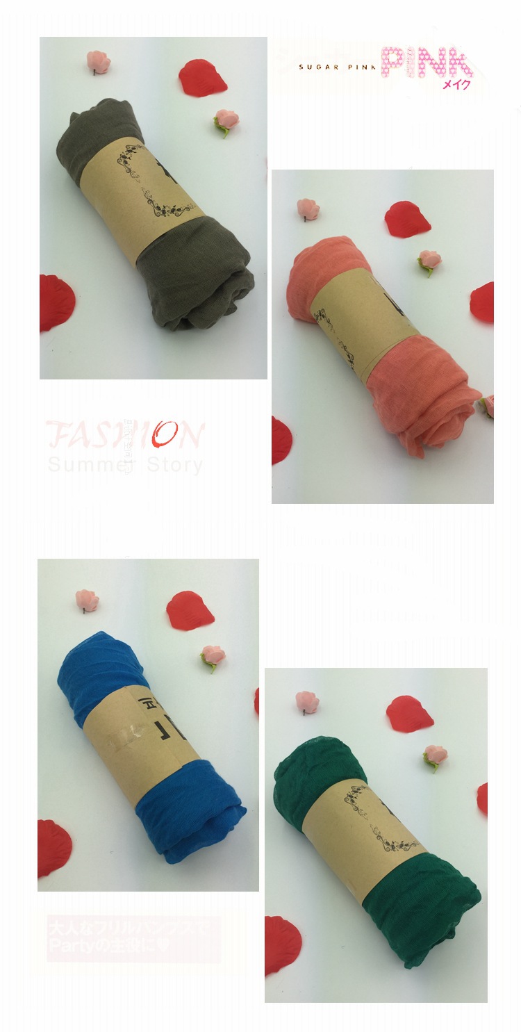 春秋超长款冬季百搭纯色披肩韩国纱巾丝巾棉麻围巾详情3