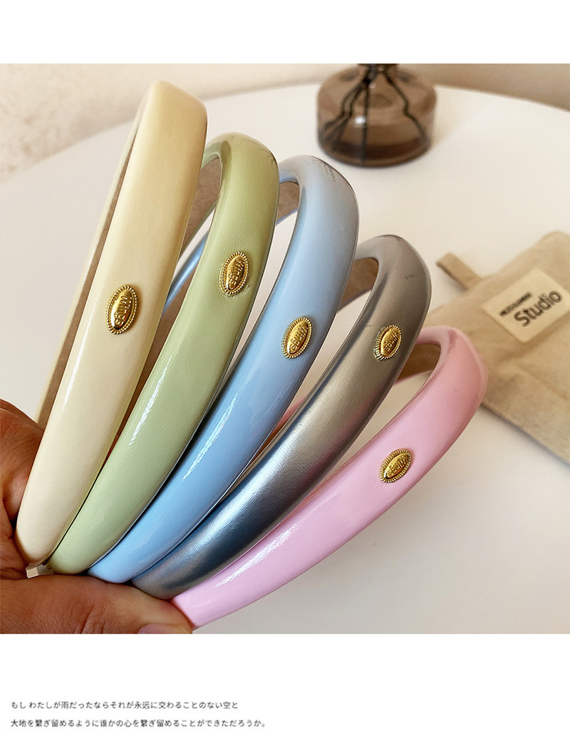 A simple and versatile satin headband for going out, a new high head headband for girls, a high-end and fashionable hair-pressing accessory pic 21