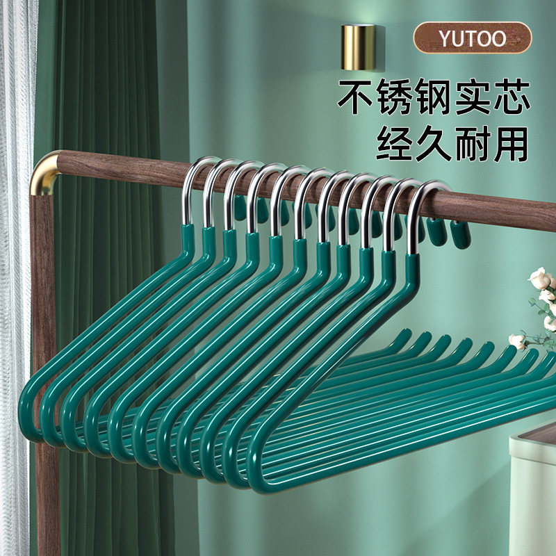 衣架多功能晾衣架浸塑防滑加粗衣架子服装店宿舍家用无痕衣挂批发详情17