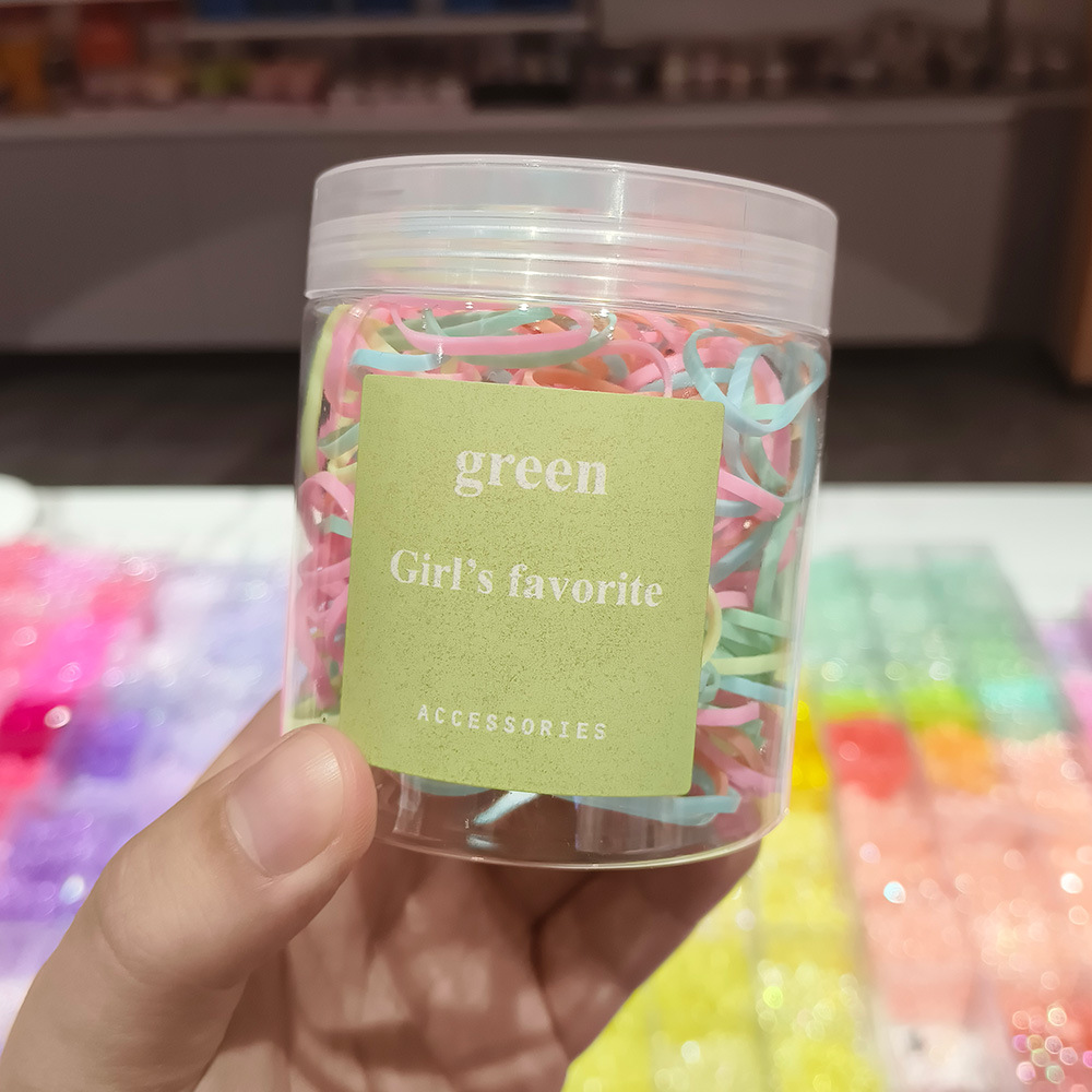 一次性扎头发彩色皮筋圈儿童发圈头饰高弹力橡皮筋发绳饰品批发详情10