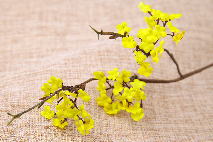 Zen-themed faux cherry blossom vine branches for home decoration, realistic small floral dry branches, tea room artificial flower ornaments, and simple flower arrangements pic 22