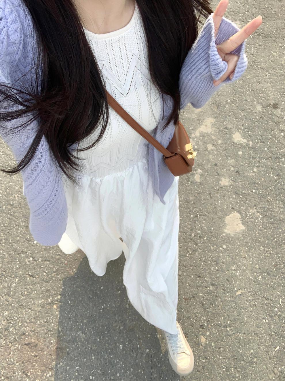 早春装女2024高级感穿搭chic甜辣小香风清纯职业连衣裙子初春套装详情4