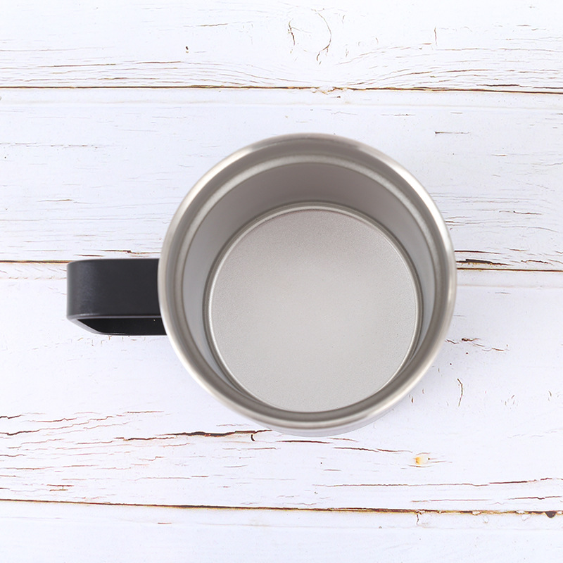 Simple 304 stainless steel insulated cup with handle, office water cup, fruit-colored straight car cup, customizable as a gift pic 12
