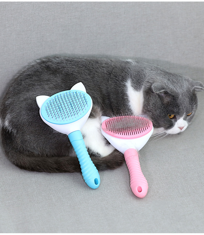 Pet comb, large telescopic and knotted comb, cat comb, automatic hair removal and massage comb, pet cleaning supplies pic 13