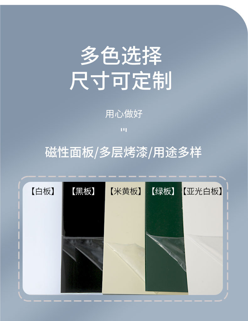 挂式办公教学留言板磁性双面写字板家用儿童涂鸦板会议培训小白板详情6