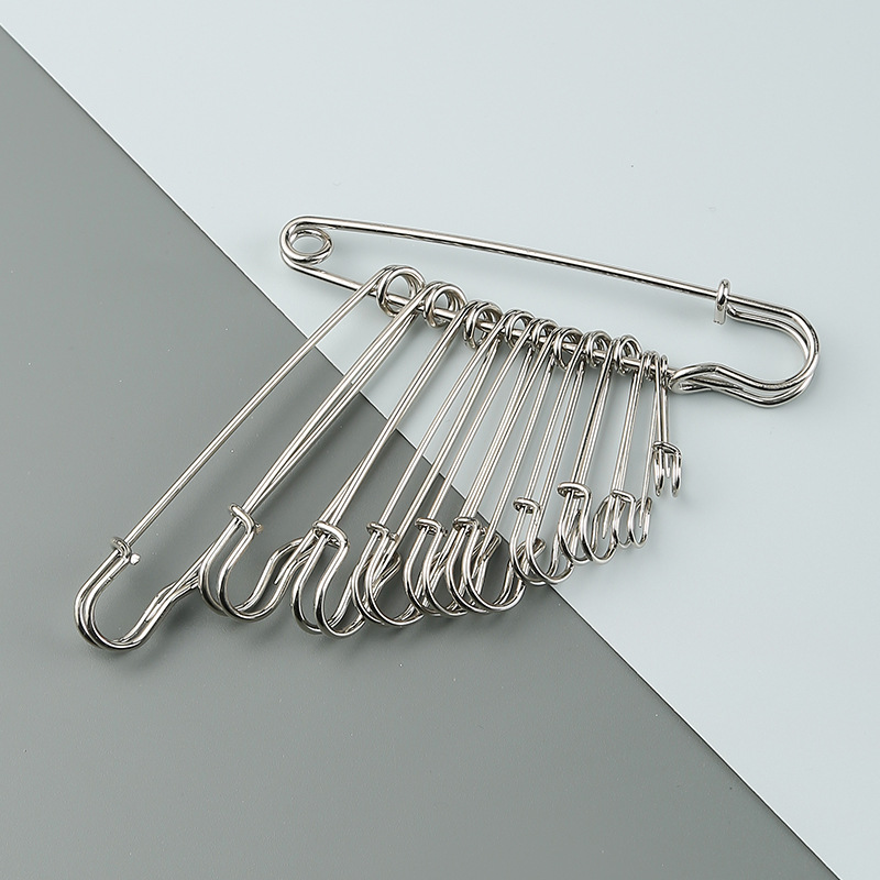 Safety pins, diy jewelry accessories, metal clasp pins, clothing tags, fixed large pins, safety brooches pic 10