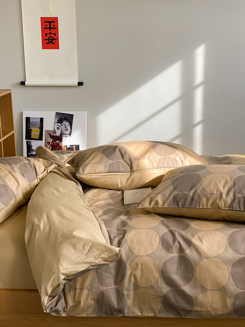 轻复古日式印花纯棉四件套明亮温馨可爱图案40支性价比单双人床品详情19