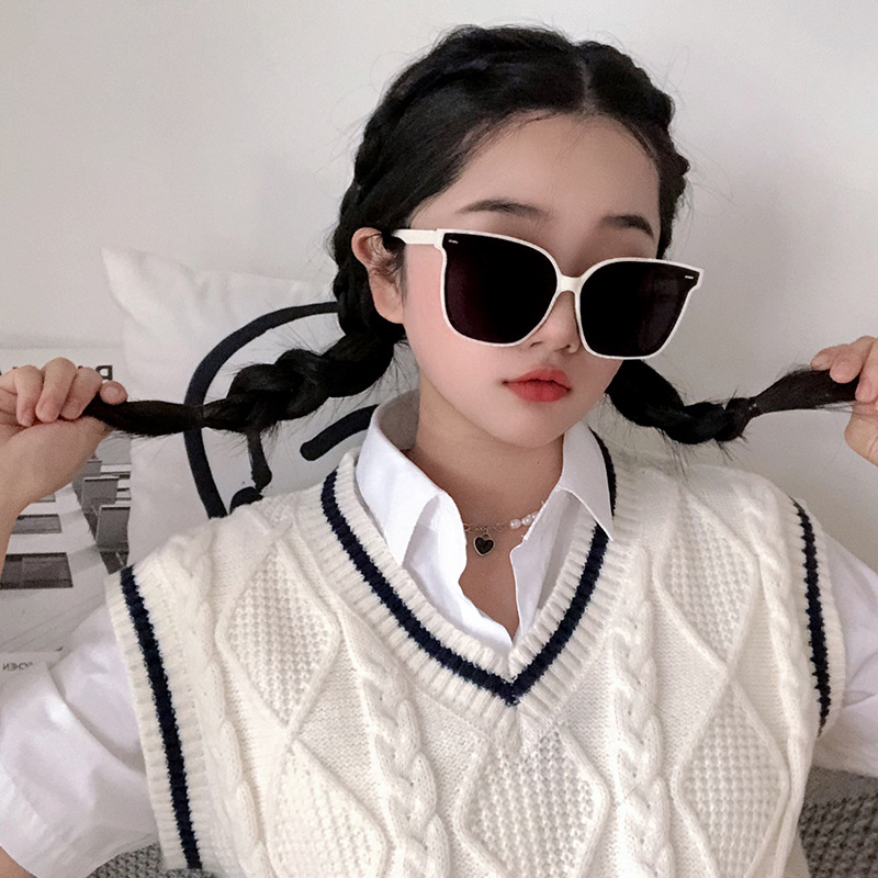 墨镜女椭圆框大框高级感偏光太阳镜方圆脸显瘦防紫外线热销批发详情5