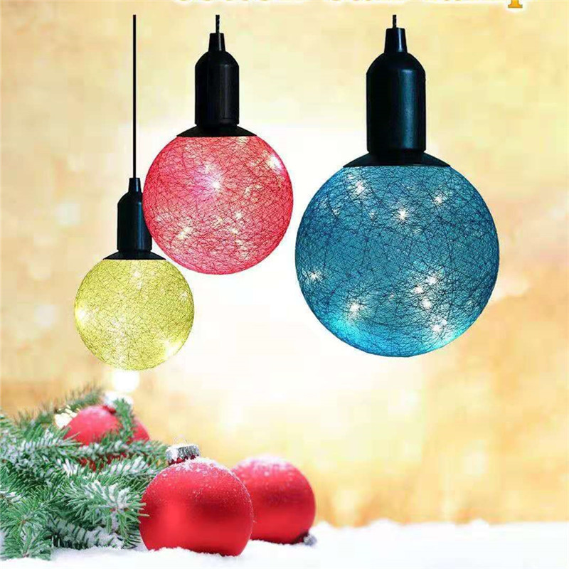 led cotton ball lights, hook pull string lights, Christmas party decorative lights, creative lights, coffee atmosphere decorative lights pic 3